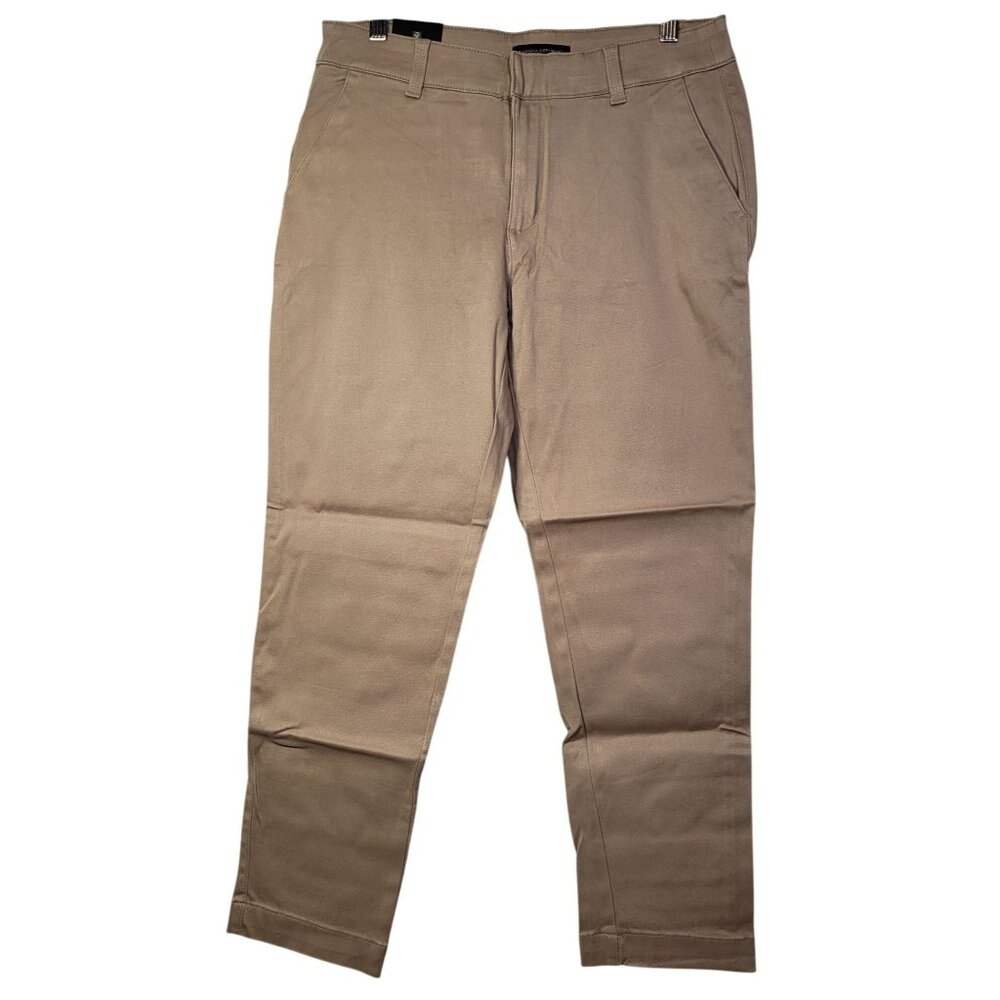 Banana Republic Women's Cropped Chino Pants Beige Size 10